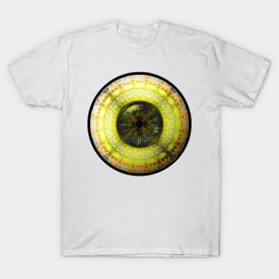 Yellow Glass Eyball Jewel T-Shirt